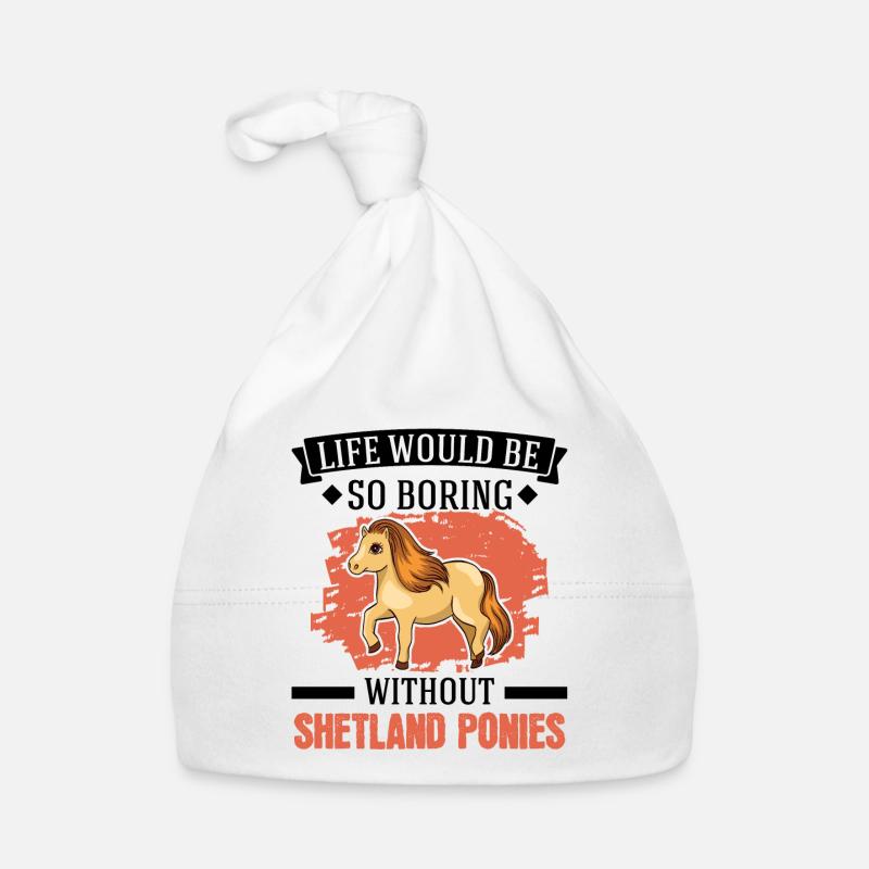 Shetland Pony Cadeau Shetty Bonnet bio Bébé