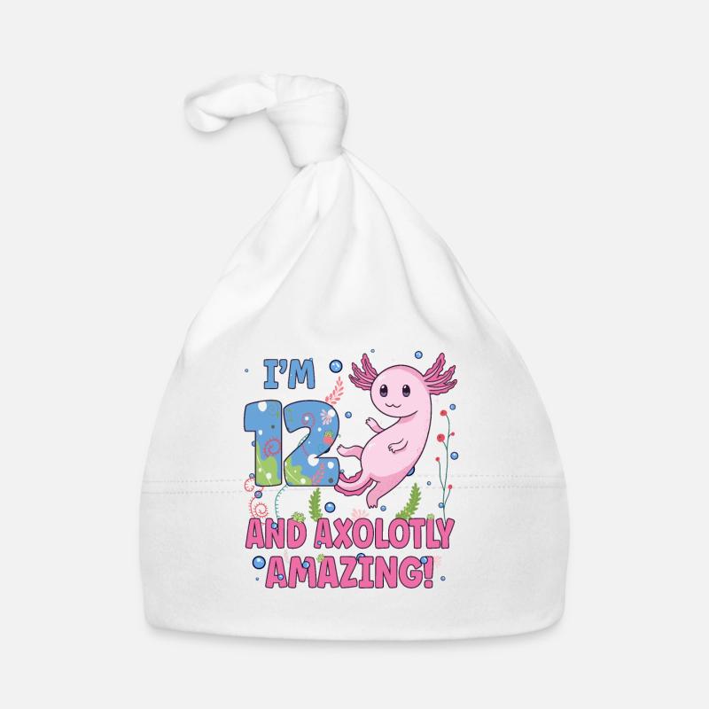 I'm 12 süßes Axolotl 12. Geburtstags Geschenk Baby Bio-Mütze