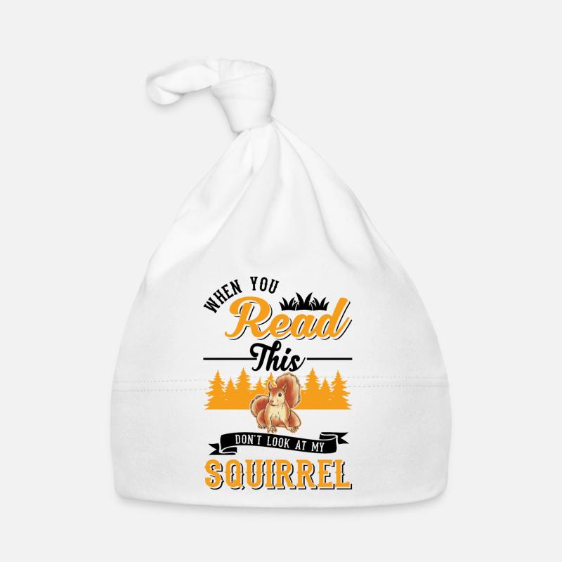 Cadeau Écureuil Gris Écureuil Bonnet bio Bébé