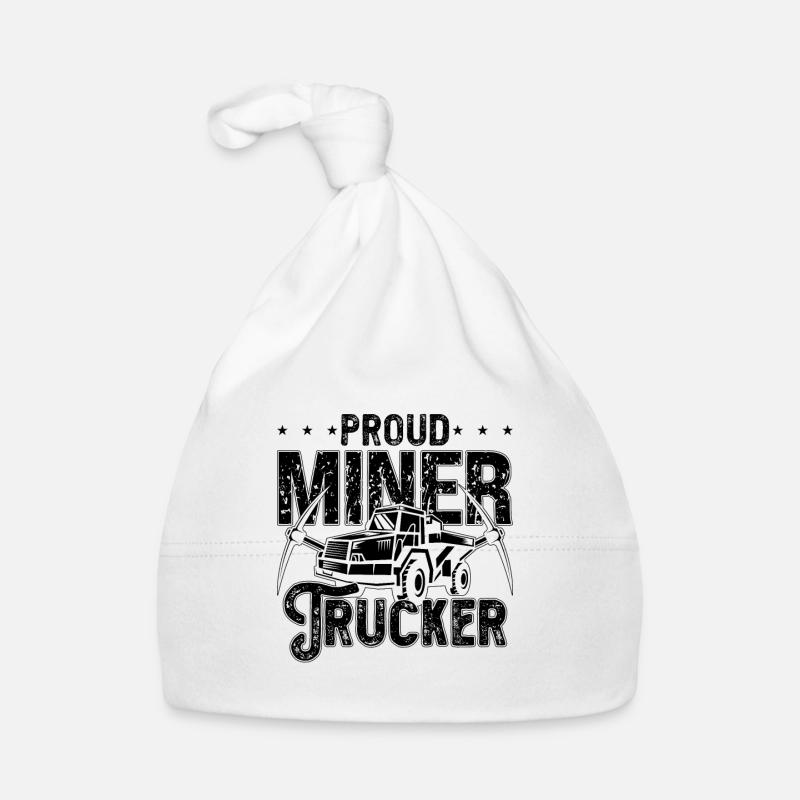 Fier chauffeur de mineur-chauffeur de mine de charbon camion Bonnet bio Bébé