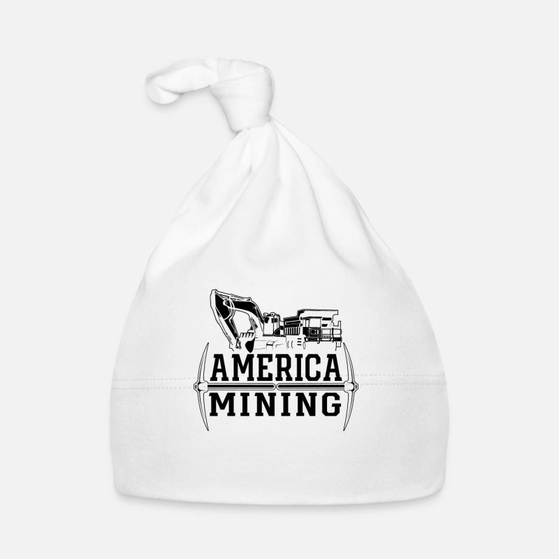 Amerika Mining Mining Trucker Mine Coal Mine Truck Baby Bio-Mütze