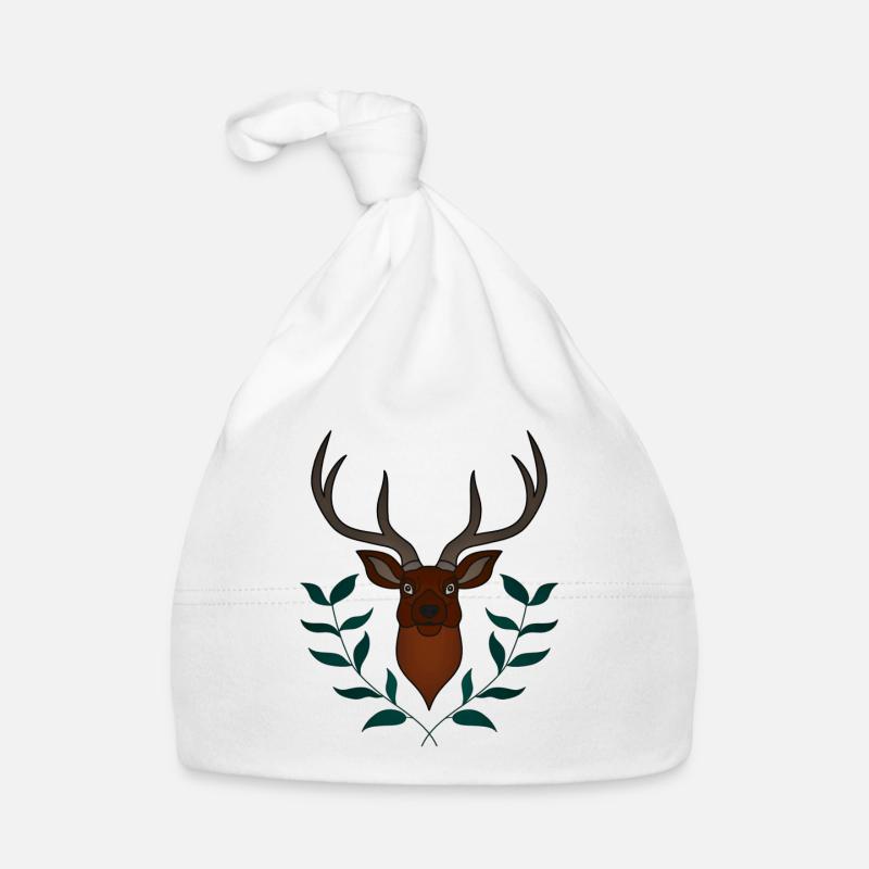 Bois de cerf rouge avec des bois de cerf Bonnet bio Bébé