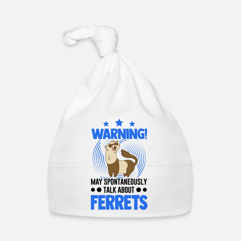 May spontaneously talk about Ferrets Frettchen Baby Bio-Mütze