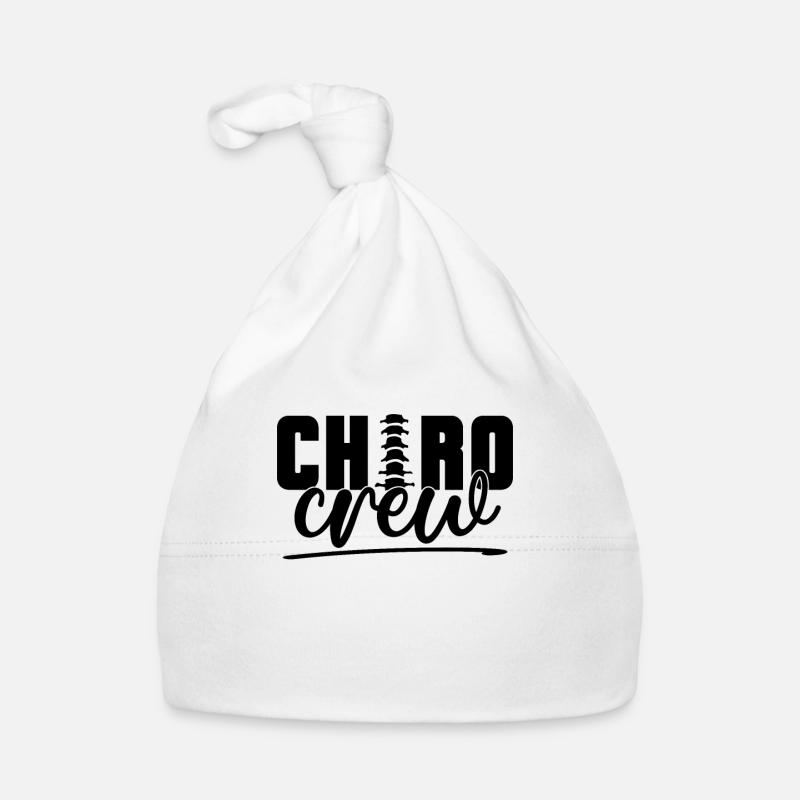 Chiropraticienne Chiro Chiro Idée cadeau - Bonnet bio Bébé - blanc