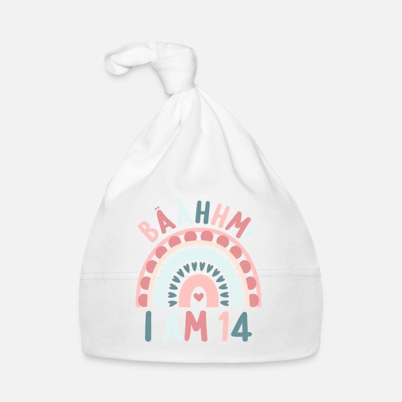 14 years old Rainbow Rainbow 14th birthday Organic Baby Cap