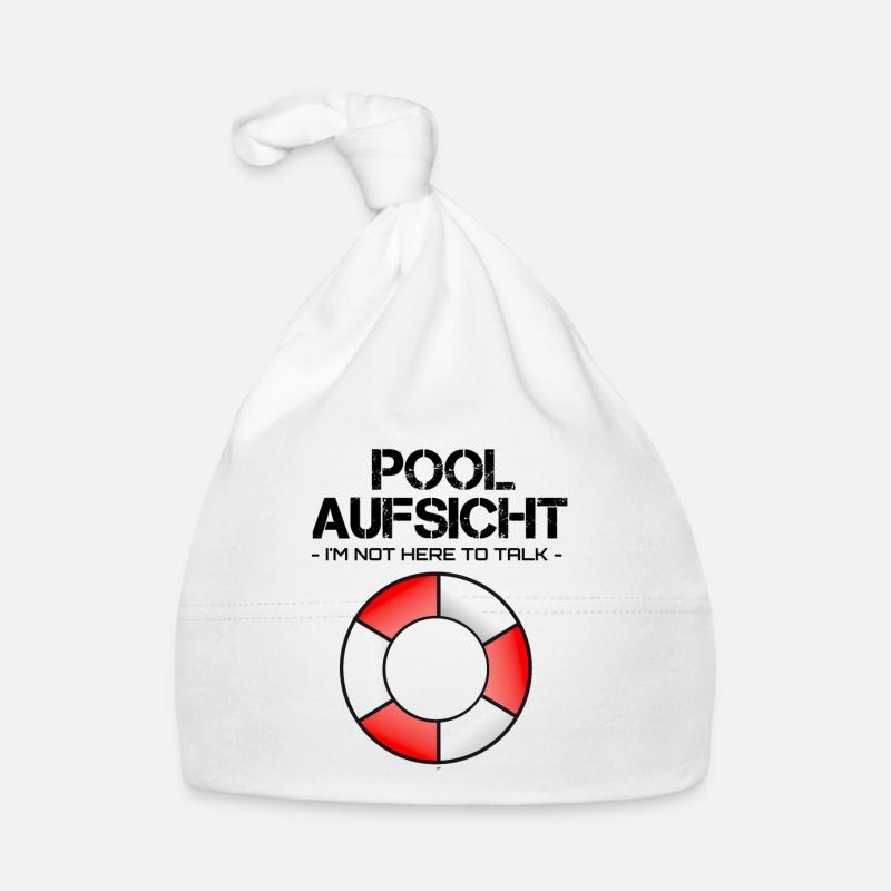Pool Aufsicht mit Rettungsring Baby Bio-Mütze