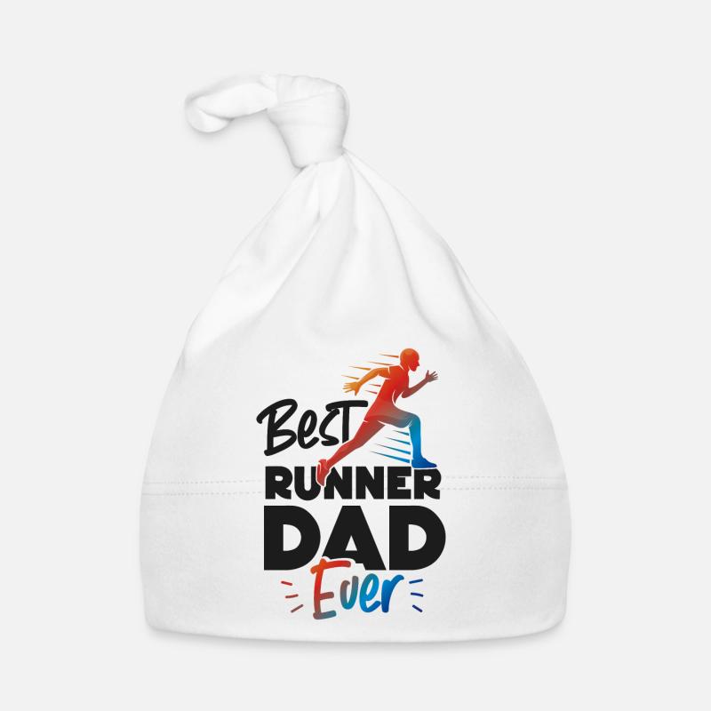 Coureur de course Semi-marathon Papa Bonnet bio Bébé