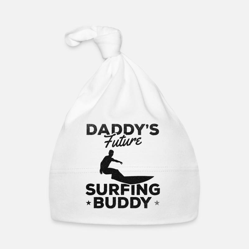 Daddy’s Future Surfing Buddy Surfer Surfboard Bonnet bio Bébé