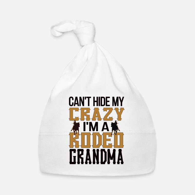 Rodeo Oma Stolze Rodeo-Reiter Großmutter Geschenk Baby Bio-Mütze