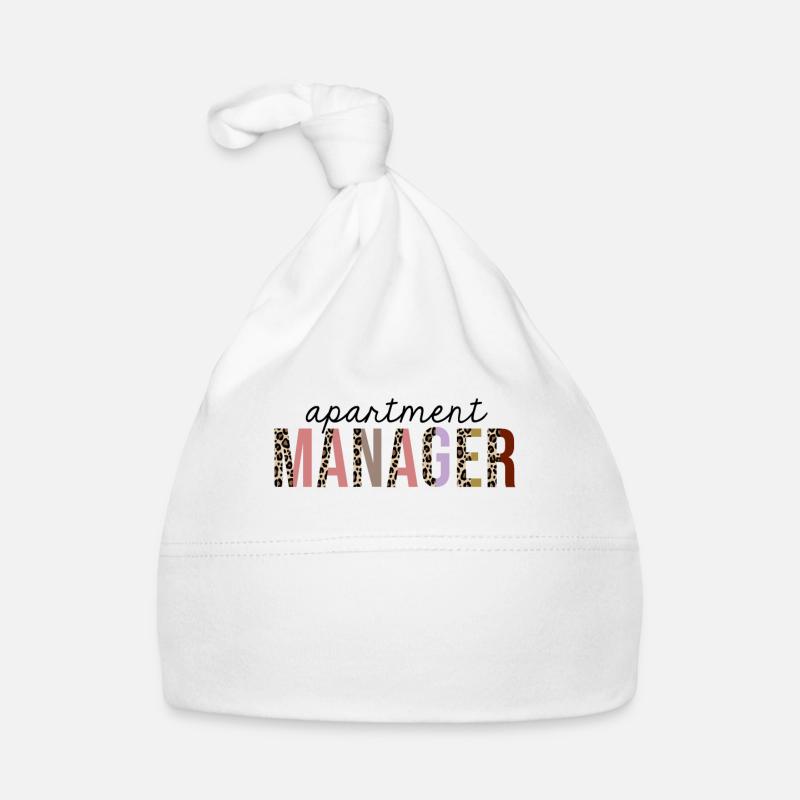 Apartment Manager Leopard Print Funny Organic Baby Cap