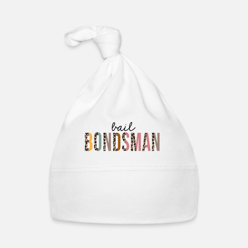Bail Bondsman Leopard Print Drôle Bonnet bio Bébé