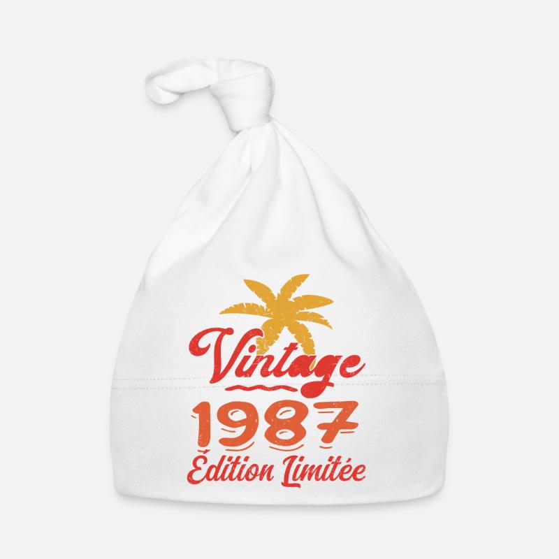Vintage 1987 Edition Limitée Bonnet bio Bébé