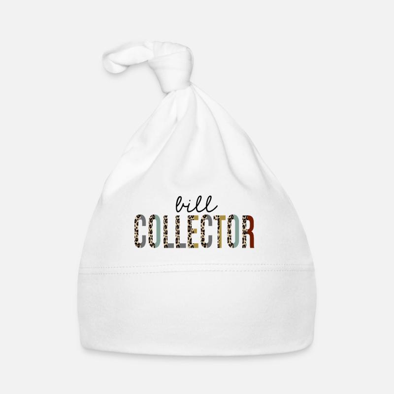 Bill Collector Leopard Print Funny Organic Baby Cap
