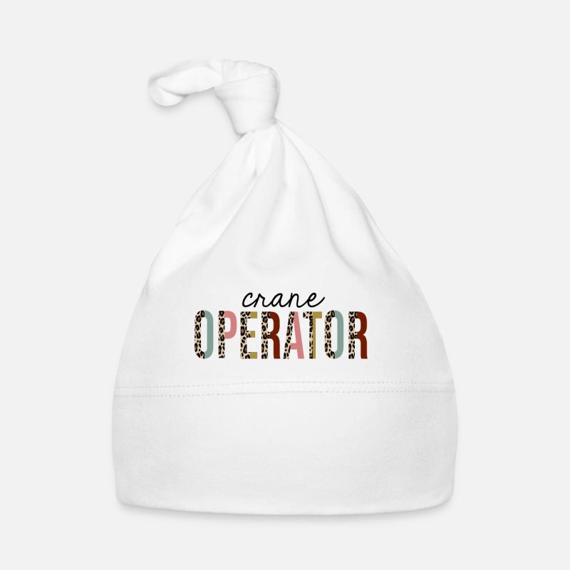 Kranführer-Leopard-Druck lustig Baby Bio-Mütze