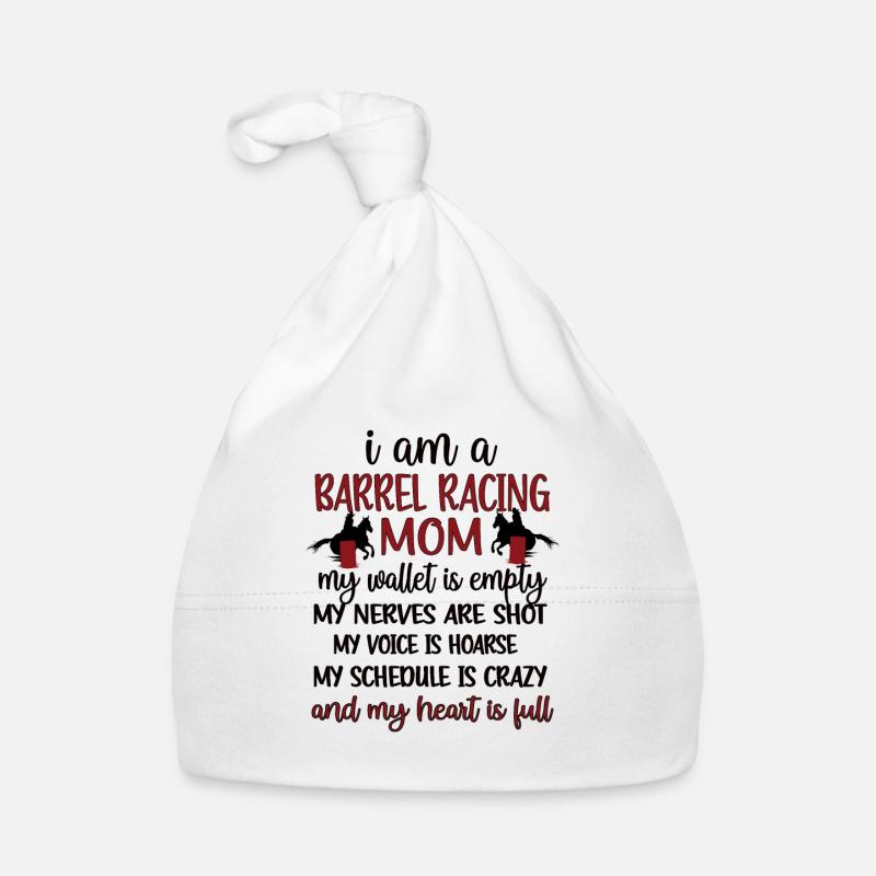 Beste Fassrennen-Mutter Barrel Racer Mama Geschenk Baby Bio-Mütze