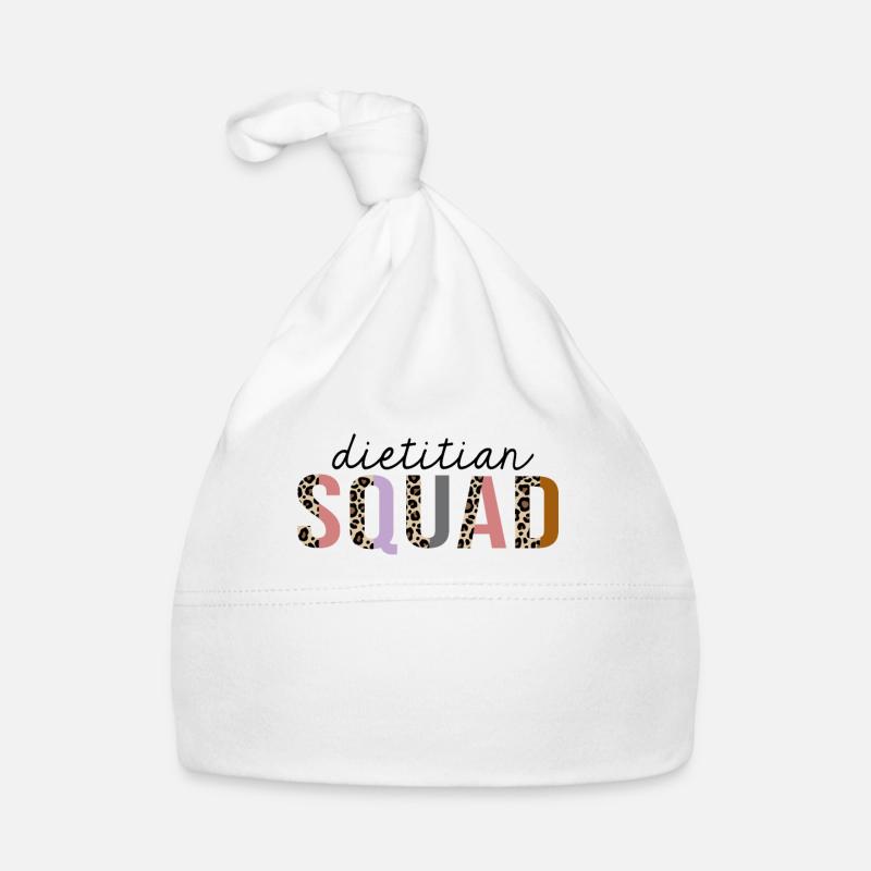 Dietitian Squad Leopard Print Drôle Bonnet bio Bébé