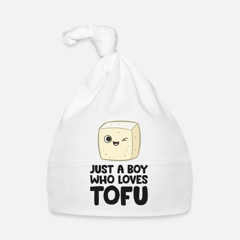 Nur ein Junge, der Tofu liebt Baby Bio-Mütze