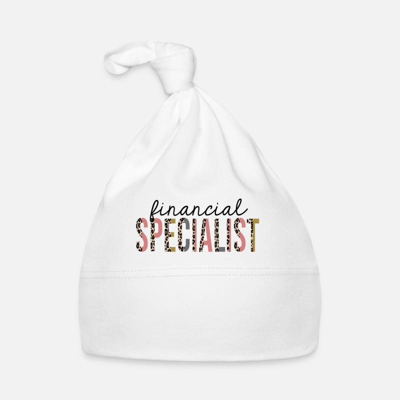 Financial Specialist Leopard Print Funny Organic Baby Cap