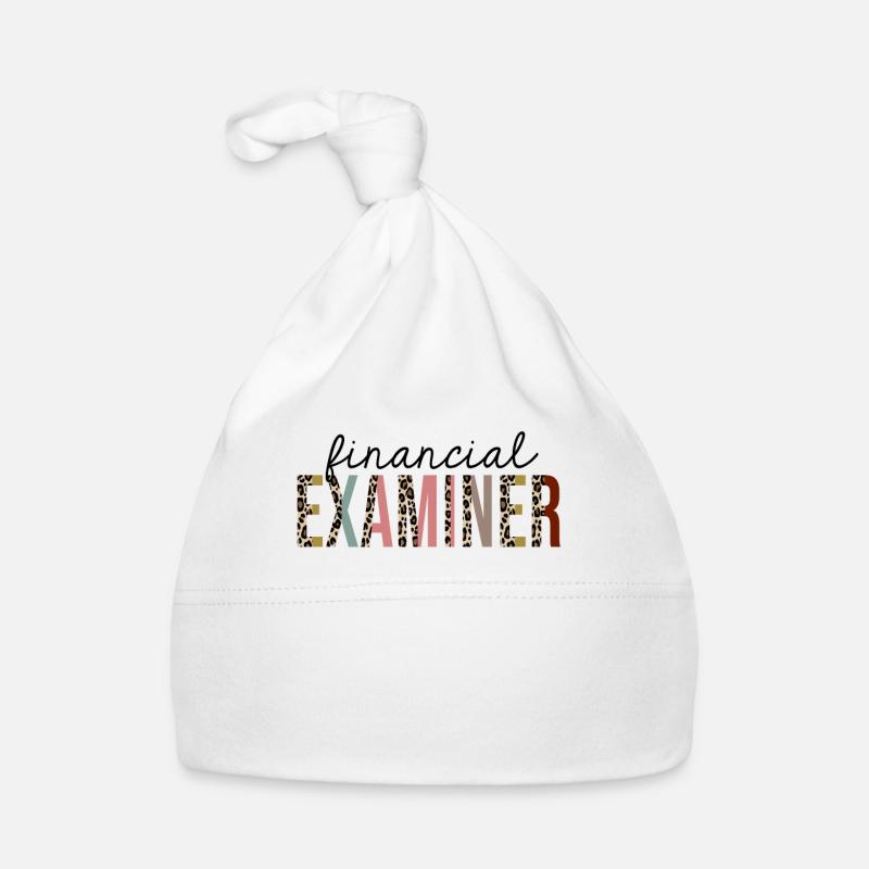 Examinateur financier Leopard Print Drôle Bonnet bio Bébé