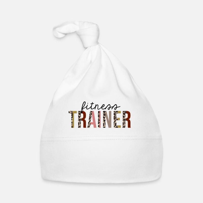 Fitness Trainer Leopard Print Drôle Bonnet bio Bébé