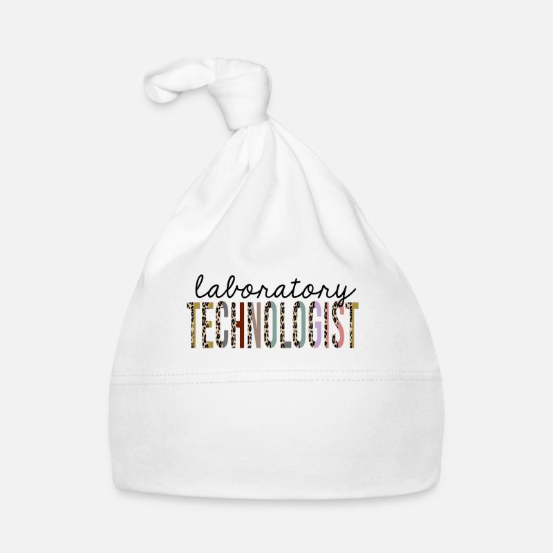 Technologue de laboratoire Leopard Print Funny Bonnet bio Bébé