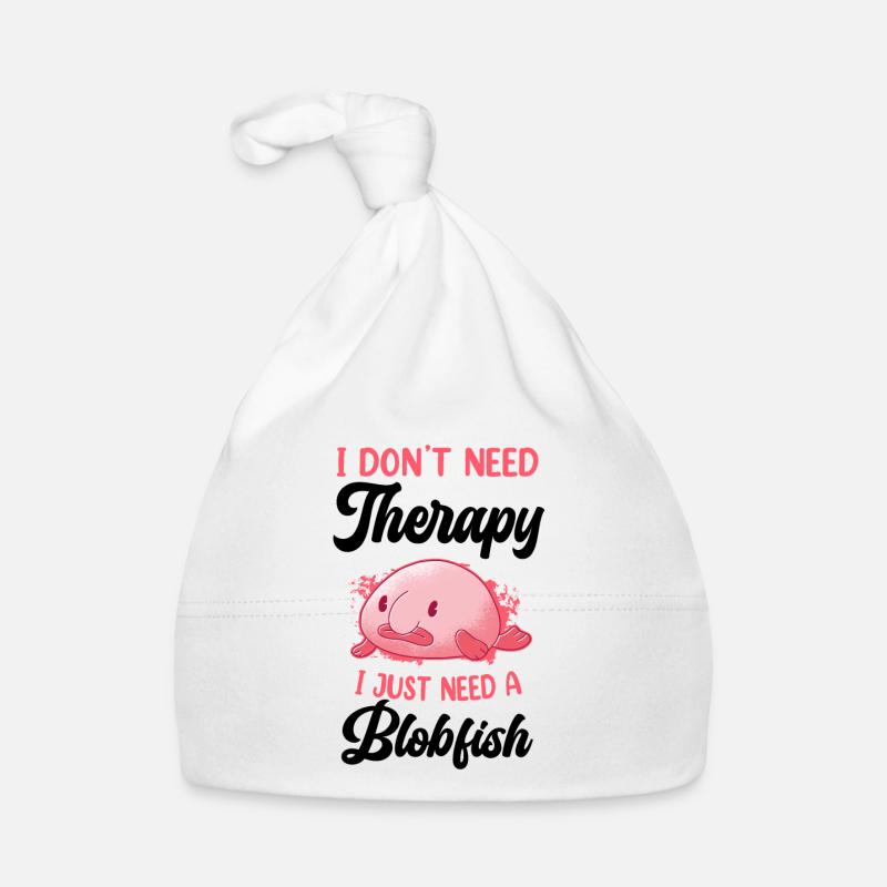 Blobfish does not need therapy of funny blobfisc Organic Baby Cap