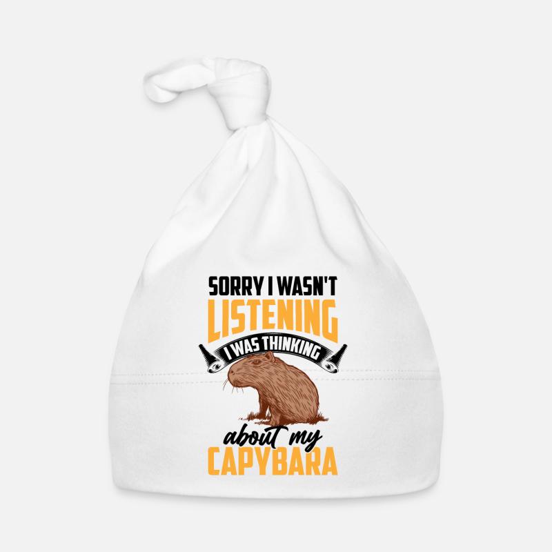 Capybara thought of capybara Organic Baby Cap