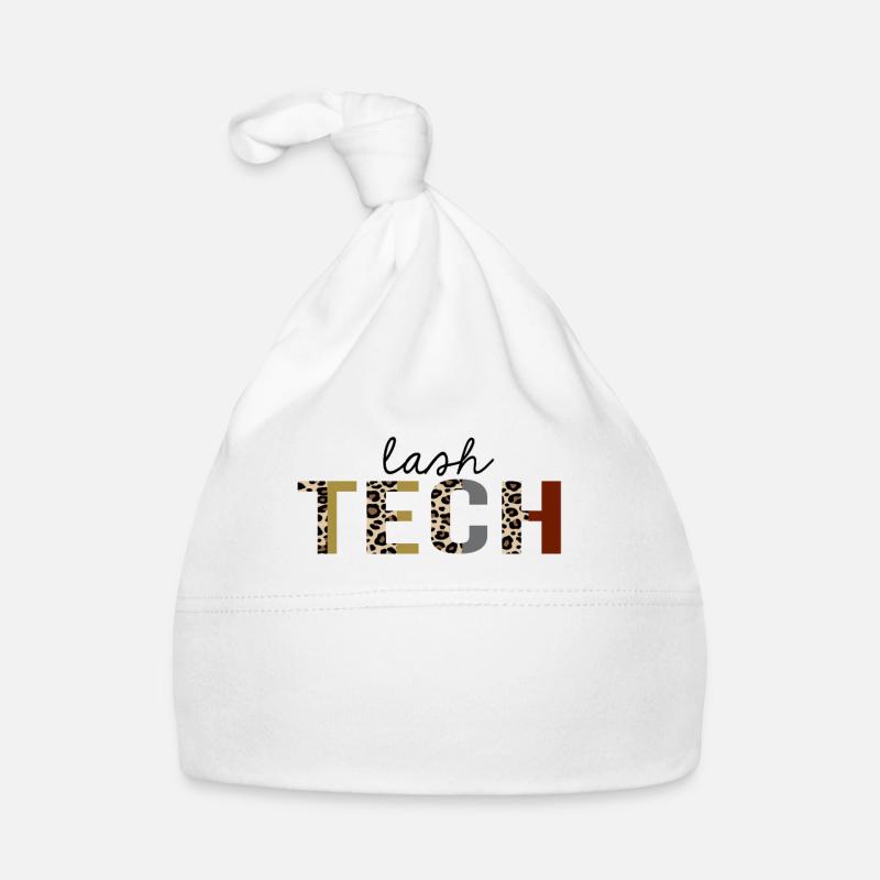 Lash tech imprimé léopard drôle Bonnet bio Bébé