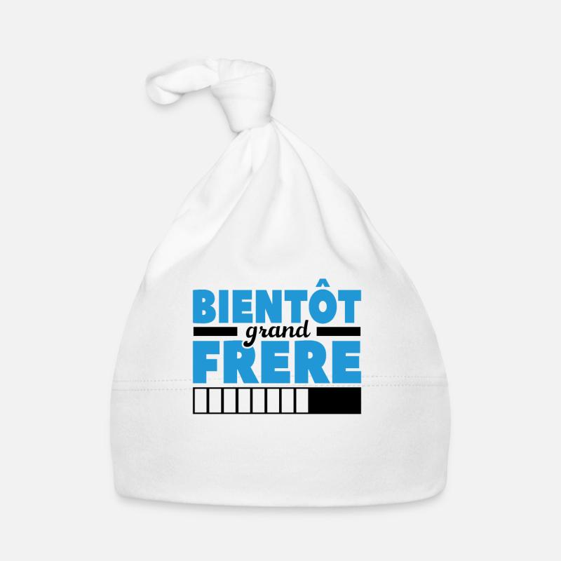 Bientôt Grand-frère Bonnet bio Bébé