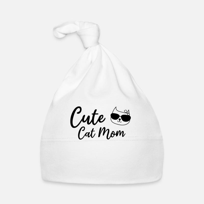Cat Mama Cute Cat Lover - Mignon Chat Maman Bonnet bio Bébé