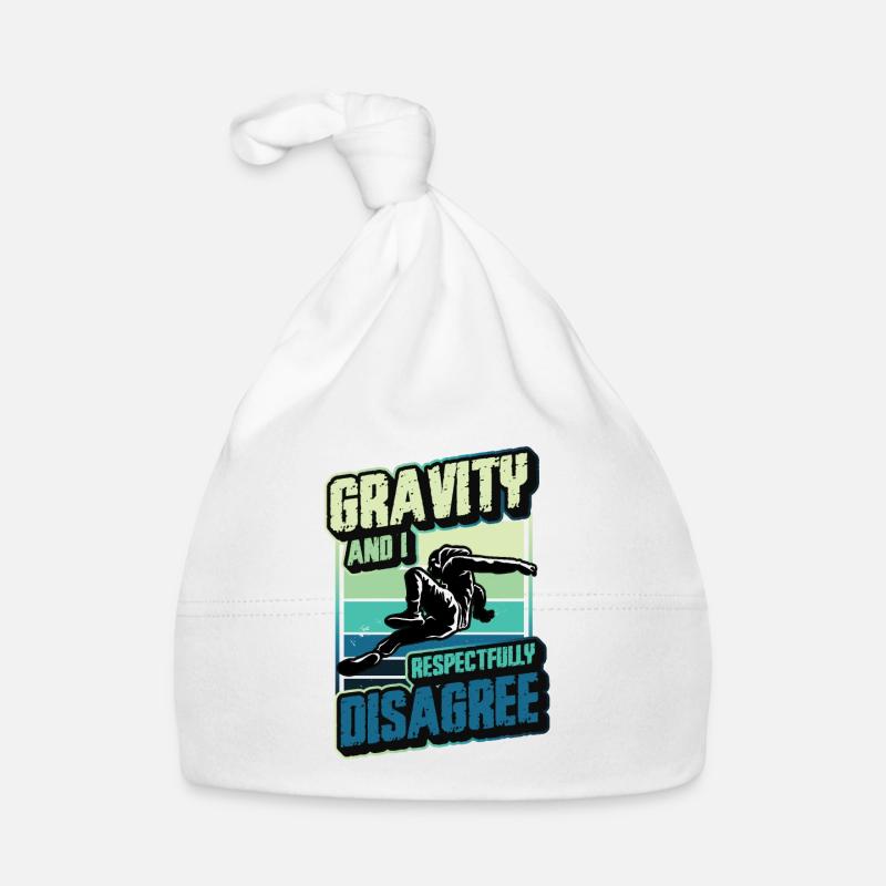 Gravity et moi sommes respectueusement en désaccord Bonnet bio Bébé