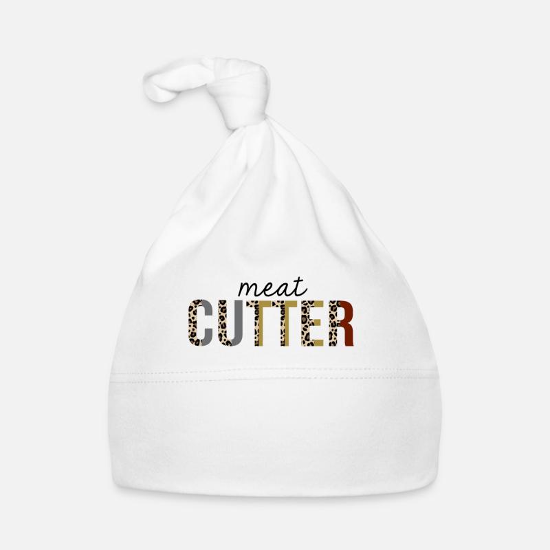 Meat Cutter Leopard Print Drôle Bonnet bio Bébé