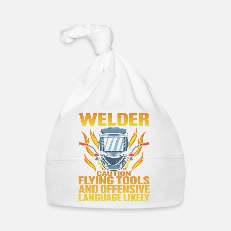 Welder, Flying Tools And Offensive Language Baby Bio-Mütze
