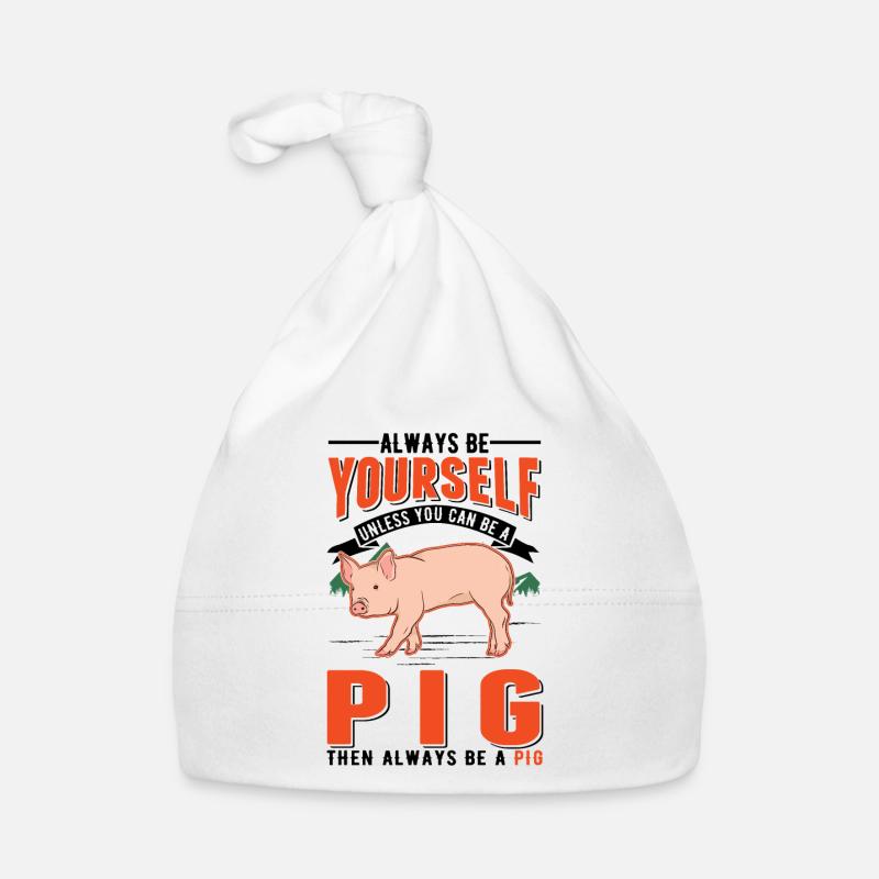 Cadeau cochon Fermier Cochons Bonnet bio Bébé