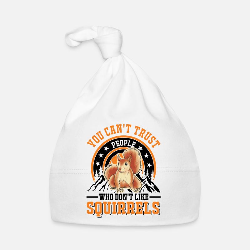 Eichhörnchen Geschenk Grauhörnchen Squirrel Baby Bio-Mütze