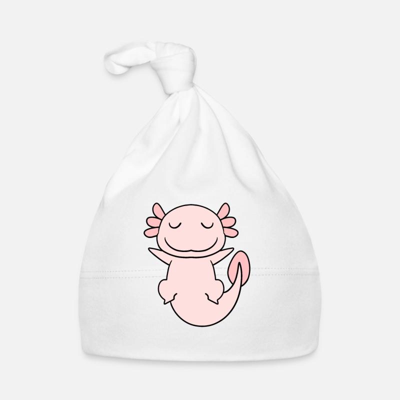 Süßes Axolotl Rosa Baby Bio-Mütze