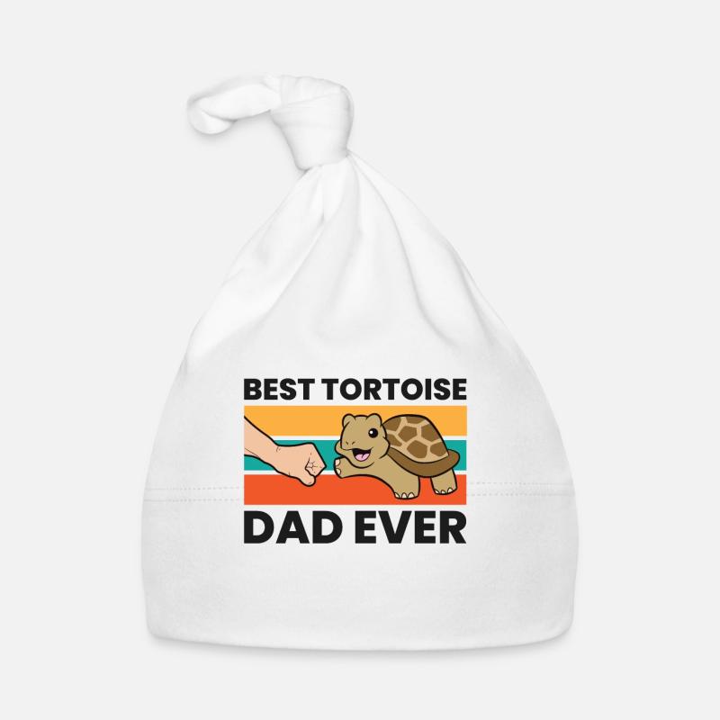 Tortoise Papa Best Tortoise Dad Ever Organic Baby Cap
