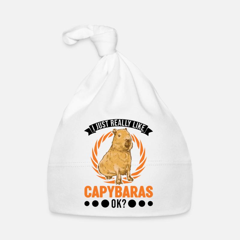 J’aime vraiment Capybaras ok capybara Bonnet bio Bébé