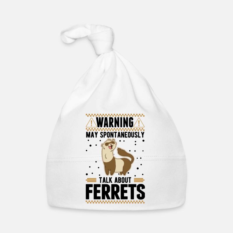 May spontaneously talk about Ferrets Frettchen Baby Bio-Mütze