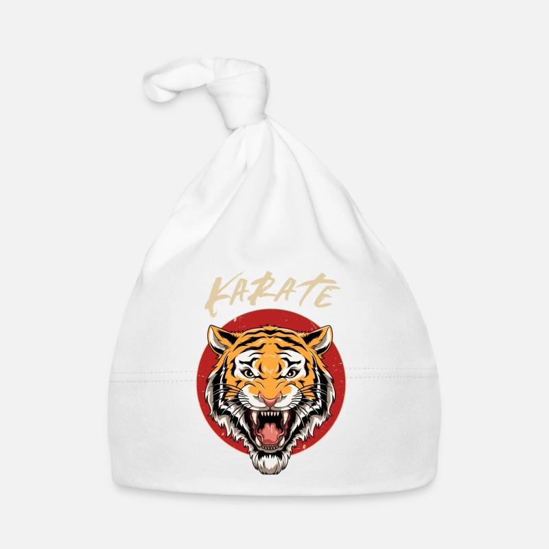 Karate Tiger Head - Karate Japanische Baby Bio-Mütze
