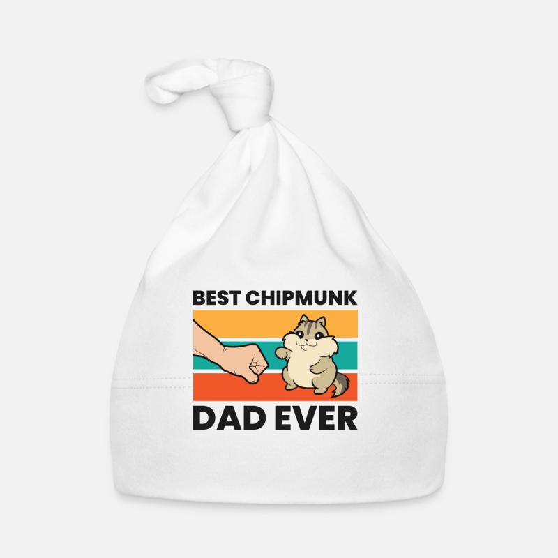 Cute Pet Chipmunk Owner Best Chipmunk Dad Ever Organic Baby Cap