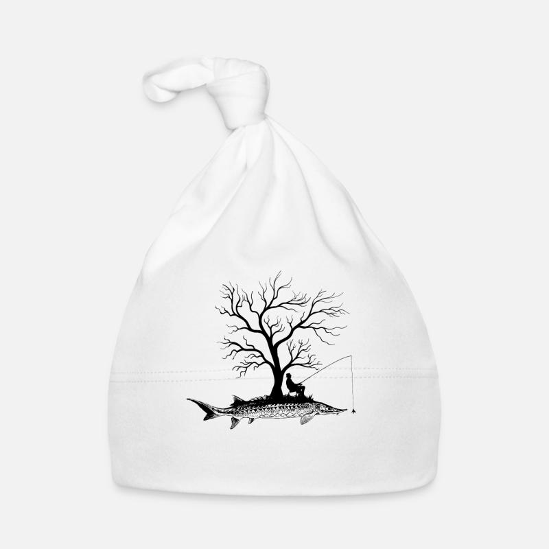 Arbre graphique - Esturgeon pêcheur Bonnet bio Bébé