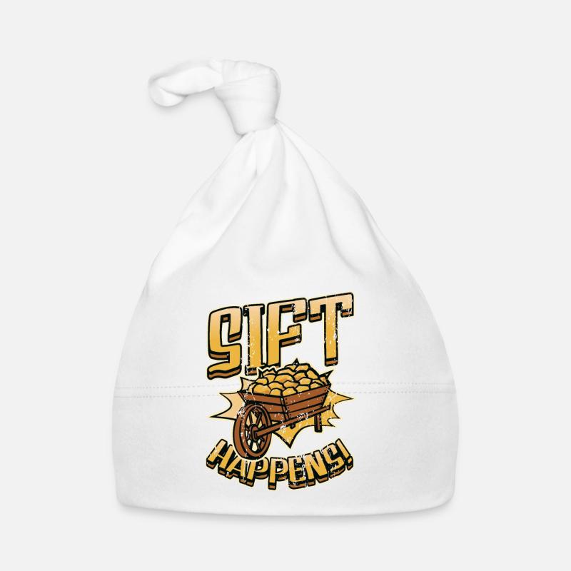 Sift Happens Gold Panning Gold Digger Mining Organic Baby Cap