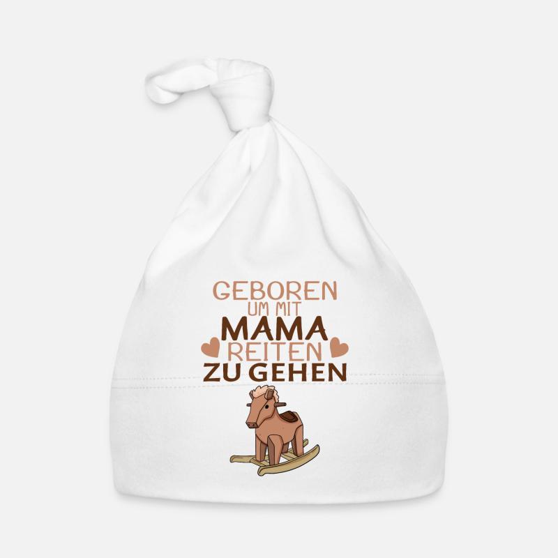 Baby Pferd Reiten Spruch Baby Bio-Mütze