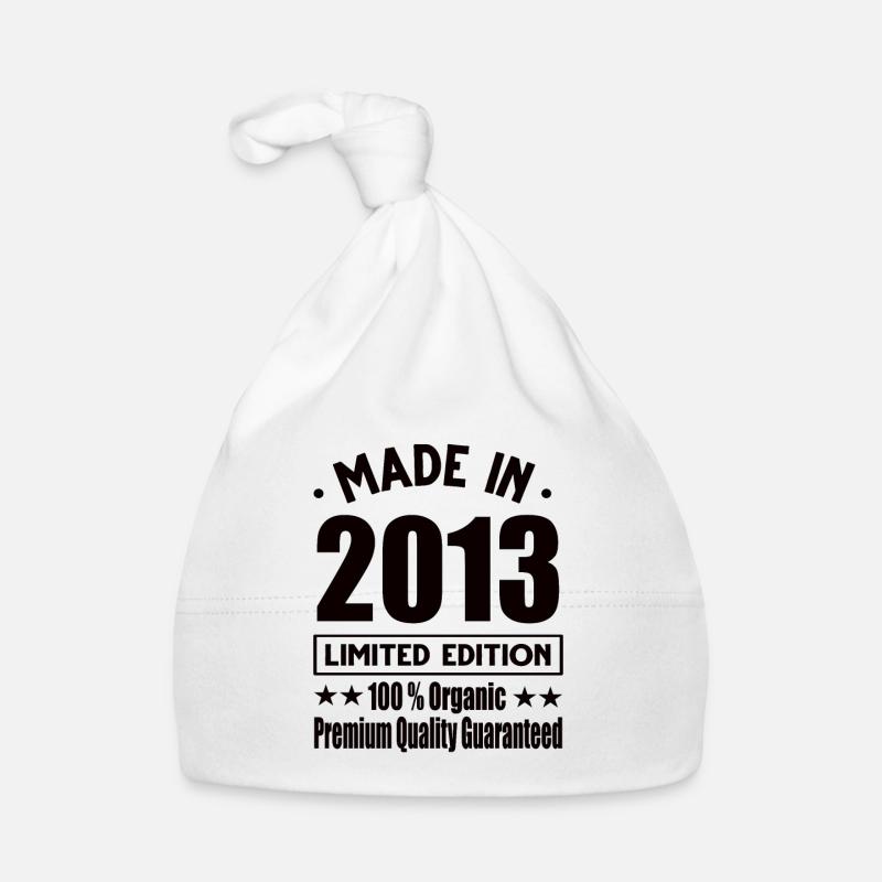 Fabriqué en 2013 Vintage Rétro Édition Limitée Bonnet bio Bébé