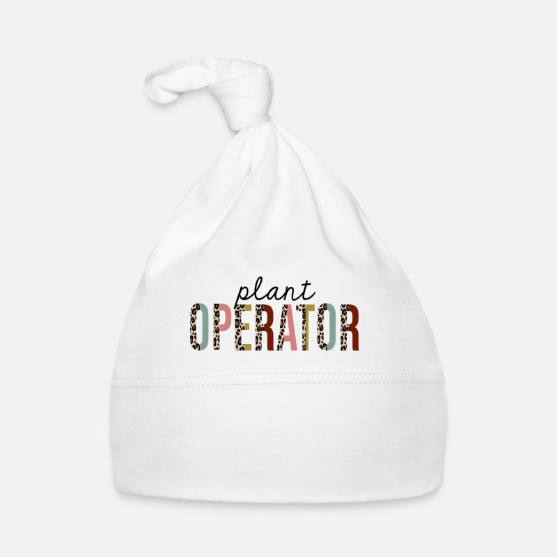 Plant Operator Leopard Print Funny Organic Baby Cap