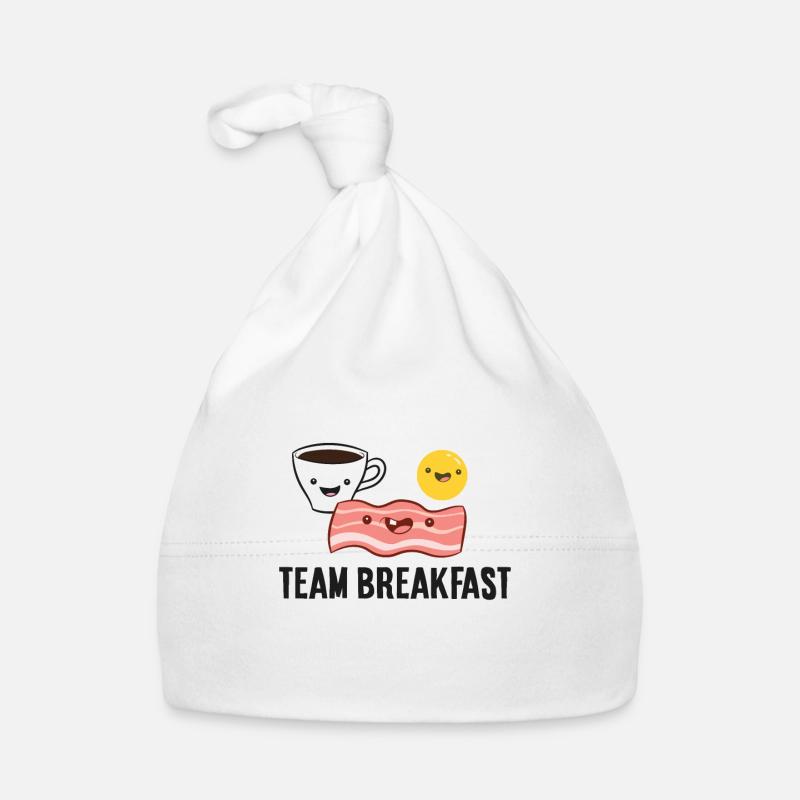 Speck-Eier-Kaffee-Team-Frühstück Baby Bio-Mütze