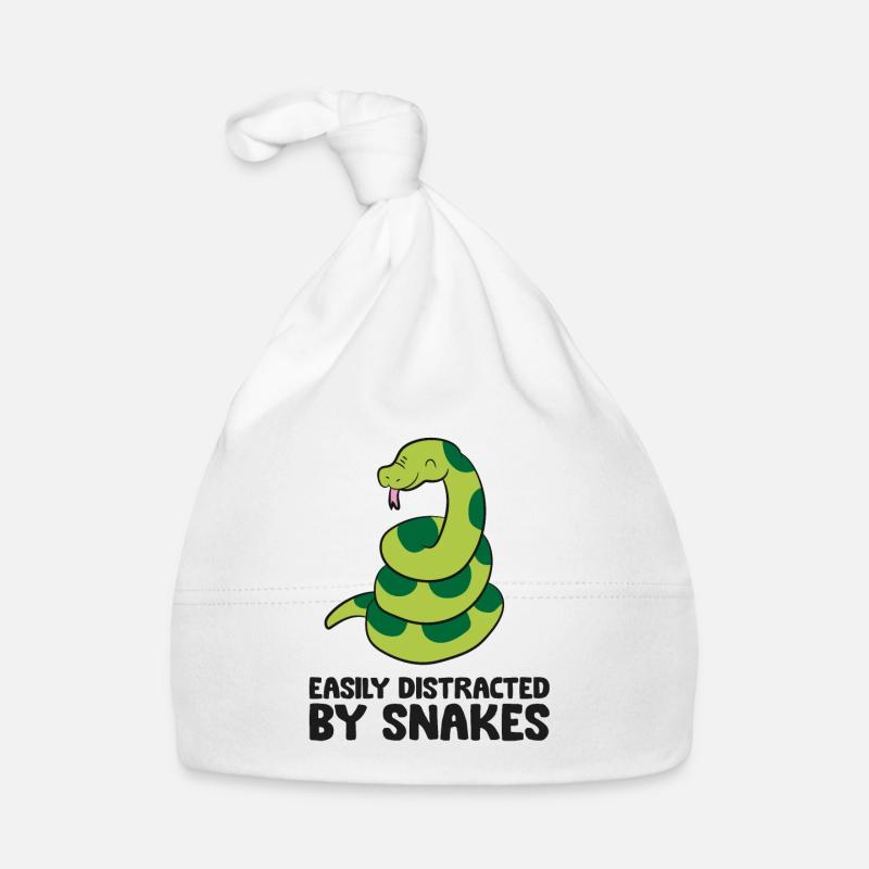 Serpents Reptile Lover facilement distrait par les serpents Bonnet bio Bébé