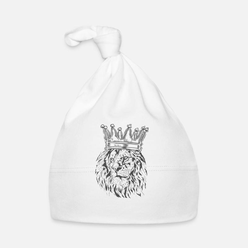 Lion with Crown King Predator King Safari Organic Baby Cap
