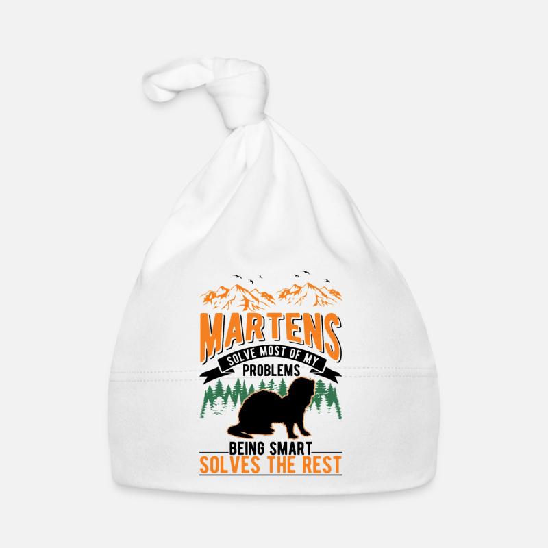 Marder Geschenk Nerz Dachs Baummarder Baby Bio-Mütze